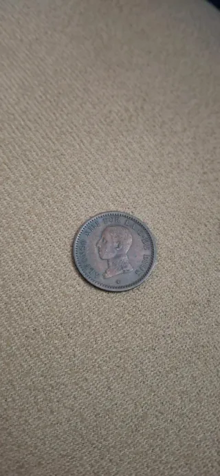Moneda 2 Centimos España 1912 Alfonso XIII