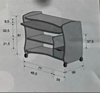 Mesa Escritorio Informatico con ruedas