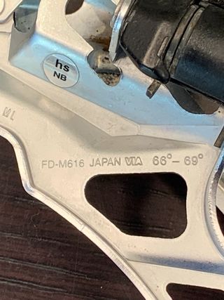 Desviador Shimano Deore 2x10 FD-M616.