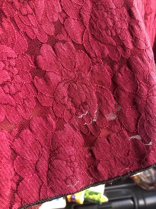 Falda Jolina encaje granate Talla XS