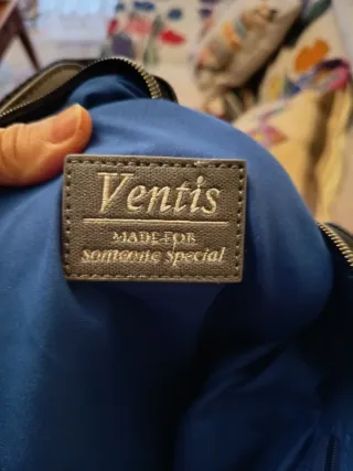 Bolso Cartera Portátil Negro , Gris y azul.