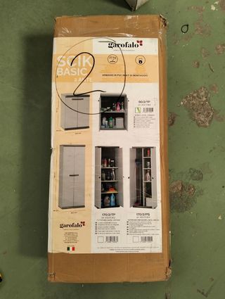 Mobile basso in resina Gardiun Sintra Grigio 90/2/tp