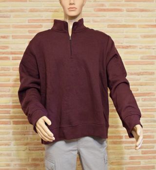 Sudadera de canalé francés con cremallera, XXL