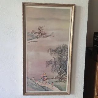 Conjunto 2 Quadros Estilo Oriental Clássico