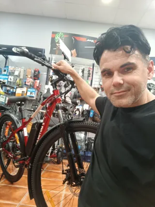 Bicicleta Eléctrica GASOTOM 5 Roja. 36 v 12 AH
