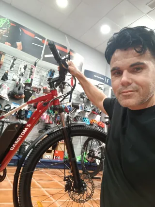 Bicicleta Eléctrica GASOTOM 5 Roja. 36 v 12 AH