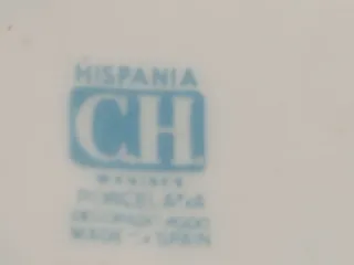 Lámpara de cerámica azul y dorada