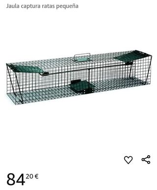 Jaula captura ratas pequeña