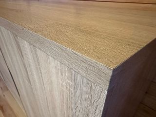 Mueble TV alto madera y metal