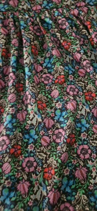 Vestido estampado floral corto