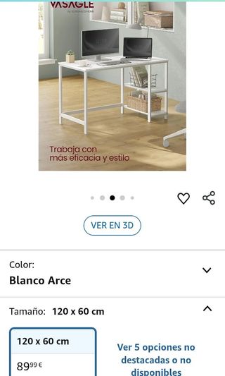 VASAGLE Escritorio, Mesa de Ordenador