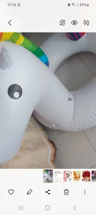 Flotador Unicornio + Bomba Inflar