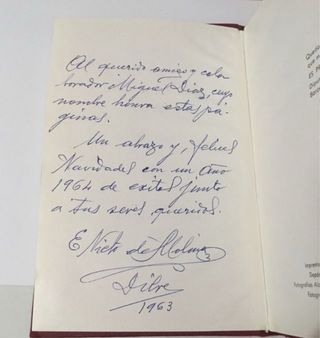 “ Mis bodas de oro” 1963 Dedicado E. Nieto Molina