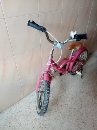 Bicicleta infantil rosa