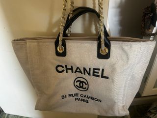 Bolso Grande  Beige y Negro