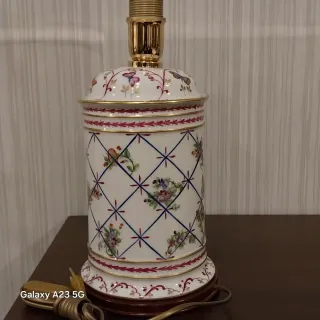 Candeeiro de Apoio Cerâmica Pintado