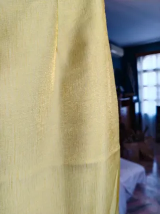 Vestido fiesta verde. Falda larga y corpiño