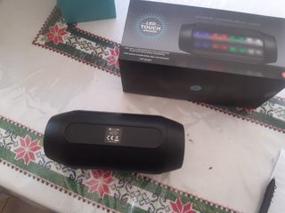 Altavoz Bluetooth LED Táctil Negro