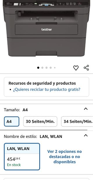 Brother MFC-L2710DW Impresora Láser Wi-Fi