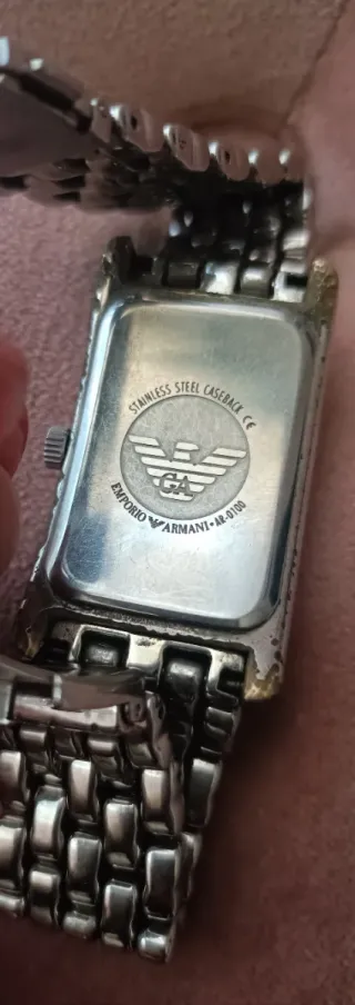 Reloj Emporio Armani Plata y Blanco