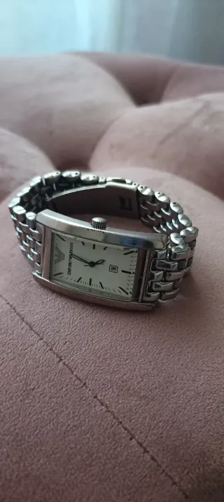 Reloj Emporio Armani Plata y Blanco