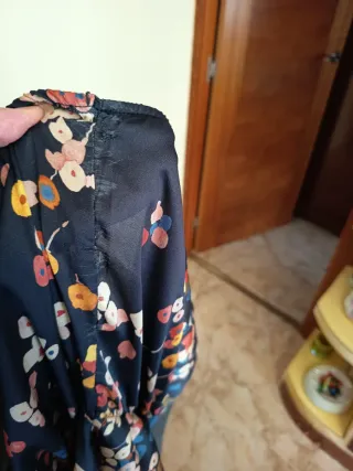 Vestido asimétrico estampado floral