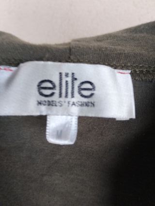 Mini abito verde militare Elite Paillettes Tg M