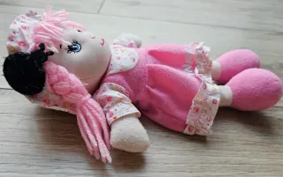 Muñeca de trapo Anna rosa