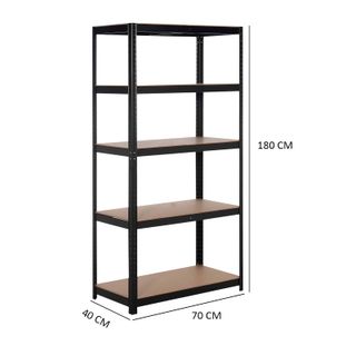 Estantería metálica Hans Plus 70x40x180cm