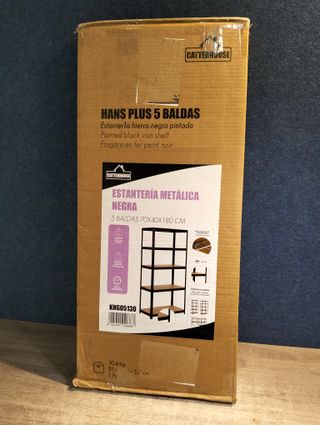 Estantería metálica Hans Plus 70x40x180cm