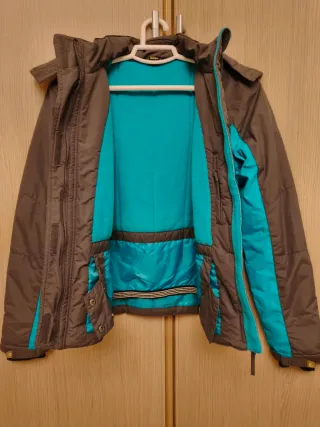 Pantalón y chaqueta de nieve de chica XS o S gris