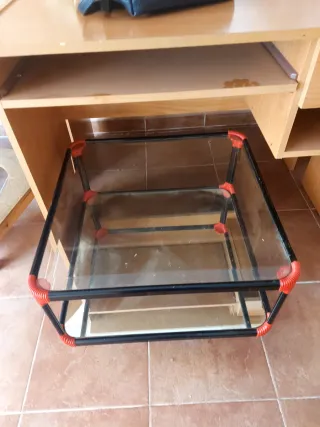 Conjunto dos mesas de cristal