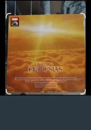 2 discos Vinilo Handel El Mesías EMI Otto Klempere