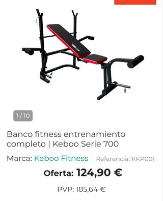 Banco de musculación Keboo Fitness Serie 700 ajustable
