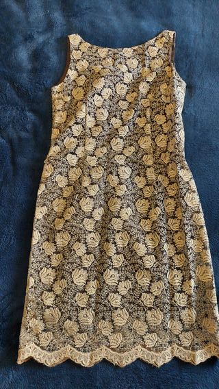 Lote de vestidos de fiesta morado y marrón