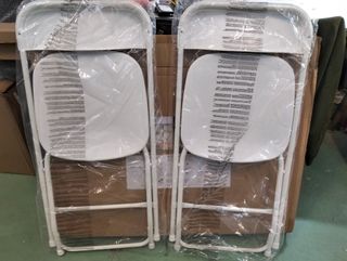 Set Jardín Plegable Gardiun 1 Mesa + 2 Sillas Blanca