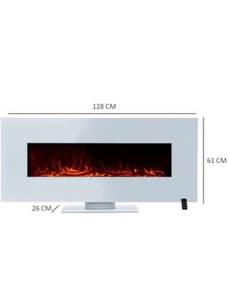 Kekai Chimenea Eléctrica de Pared Empotrable para Interior 1600W Alaska