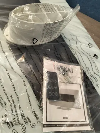 Kekai Chimenea Eléctrica de Pared Empotrable para Interior 1600W Alaska