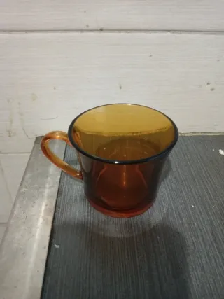 Juego café antiguo caramelo 12 piezas + 5 vasos pq