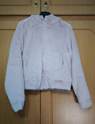 Chaqueta pelo sintético rosa MEYLONMEY Talla M/L