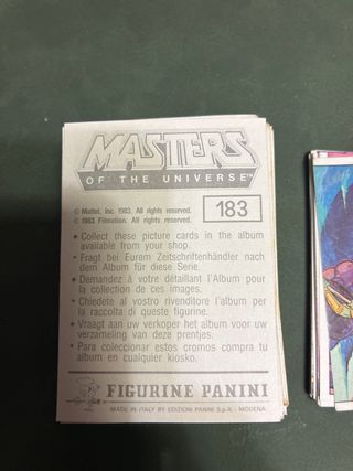 Cromos Masters of the Universe Panini 183