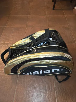 Paletero Padel Vision Pro Negro y Dorado