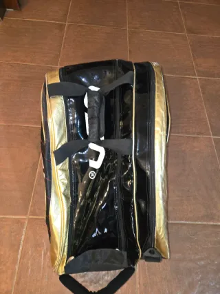 Paletero Padel Vision Pro Negro y Dorado