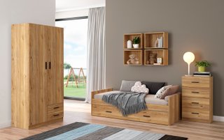 Cama nido Aura-muebles aiko beige/gris