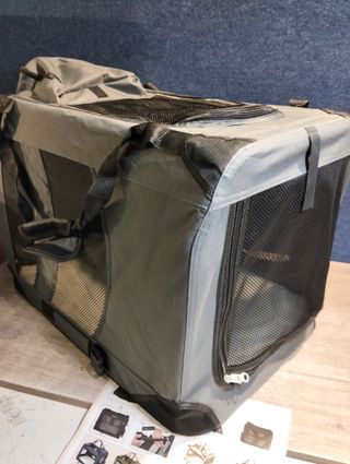 FEANDREA Transportín para Gatos y Perros, Plegable, Tamaño L, Tela Oxford