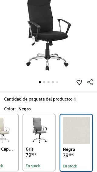 SONGMICS Silla de Oficina, Silla de Escritorio Ergonómica
