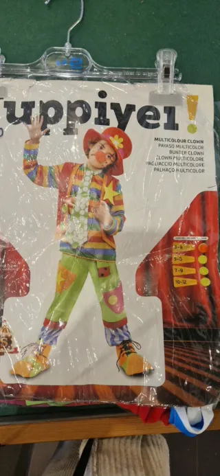 Disfraz Payaso Multicolor 3-4 años