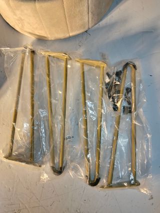 SONGMICS Pouf Rotondo con Stoccaggio 39x44 cm Bianco Crema