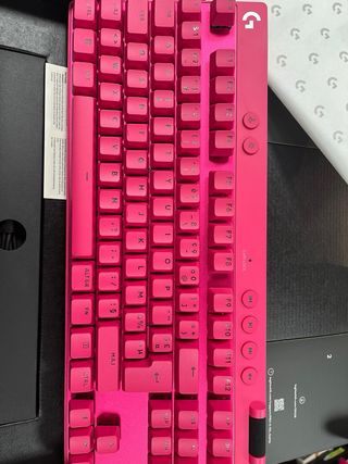 Teclado Logitech G Pro X TKL Rosa#P0MVS8