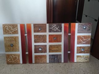 Mesa comedor y 6 sillas + cuadro y dos sillones